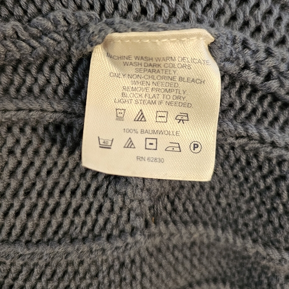 Land's End Cotton Drifter Roll-neck Cable-Knit Sweater (XL) - Picture 4 of 4